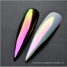 2019 a granel! Hojuelas de pigmento de sirena de Aurora / copos de camaleón transparentes con efecto espejo mejor para cosmético, arte de uñas